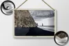 Blechschild Reise 18x12cm Santorin Griechenland Schwarzer Produktbild-Vorschau 2