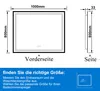LED Badspiegel 100×80cm mit Beschlagfrei Bluetooth Uhr 3 Produktbild-Vorschau 7