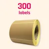 300 Stück - Etiketten Kraftpapier Selbstklebend, Aufkleber Produktbild-Vorschau 2