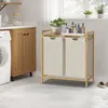 JOIEYOU Wäschekorb 2 Fächer 36L Wäschesammler Produktbild-Vorschau 4