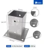 GeZu Impex Aufschraubbodenhülse 81 x 150 mm Feuerverzinkt Produktbild-Vorschau 2