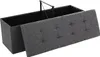 Hocker mit Klappdeckel OTTOMAN 110x38 cm, dunkelgrau Produktbild-Vorschau 6