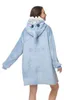 Coperta in pile con cappuccio per adulti Anteprima dell’immagine prodotto 4