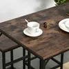 HOMCOM 5-teiliges Bartisch Set Bartisch mit Barhocker-Set Produktbild-Vorschau 8