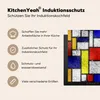 KitchenYeah© Herdabdeckplatte Muster - Mondrian - Kunst , Produktbild-Vorschau 6
