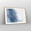 Gerahmtes Poster - Rahmen in heller Eiche - Blau Weiß Produktbild-Vorschau 8