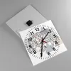 Wanduhr - Quadrat - Glasuhr - Tier Abstraktion - 40x40cm - Produktbild-Vorschau 2