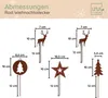 UNUS® Weihnachtliche Gartenstecker Set 5-teilig Rostdesign Produktbild-Vorschau 4