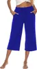 ASKSA Damen 3/4 Hose Caprihose Weites Freizeithosen Produktbild-Vorschau 3