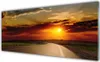 Glasbilder 125x50 Wandbild Druck auf Glas Sonnenuntergang Produktbild-Vorschau 1