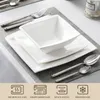 Service de table en porcelaine, set d'assiettes de 12 Voir les images du produit 3
