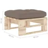 Garten-Palettenhocker Imprägniertes Kiefernholz Produktbild-Vorschau 5