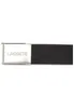 A black fabric belt with a silver buckle featuring the Lacoste logo. Produktbild-Vorschau