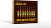 Holzschild Alkohol 18x12cm sozial ist wer Bier mitbringt Produktbild-Vorschau 2