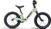 A light green balance bike with black wheels and seat is shown against a white background. Produktbild-Vorschau