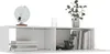 A white wall-mounted cabinet with books and decorations. Anteprima dell’immagine prodotto