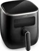A black Philips air fryer is shown from a slightly elevated side angle against a white background. Náhled obrázku produktu