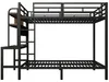 Stapelbed met bureau en LED-verlichting, stevig ijzeren Productafbeelding-voorbeeld 12