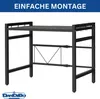 A black metal kitchen shelf unit on a white background. Produktbild-Vorschau