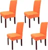 Stuhlhussen 4er set,Stuhlbezug,Waschbar(Orange,Fluoreszenz) Produktbild-Vorschau 1