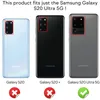 NALIA Glitter Case für Samsung Galaxy S20 Ultra, Diamant Produktbild-Vorschau 4