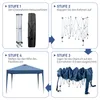 FCH 3x3M Pavillon Wasserdicht Pop up Faltpavillon Pavillon Produktbild-Vorschau 3