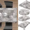 Wachstuchtischdecke abwaschbar wasserabweisend Grau 140 x 260 cm Schnittkante, Ansicht 5 Produktbild-Vorschau