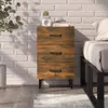 vidaXL Noční stolek Smoked Oak 40x40x66 cm výrobek ze dřeva Náhled obrázku produktu 7