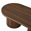 Merax Oval Couchtisch aus MDF, Vintage Design mit Produktbild-Vorschau 13