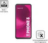 A product image showcasing a smartphone screen protector with marketing graphics and text. Produktbild-Vorschau