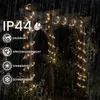 LUMILED Solar Lichterschlauch Außen 12m 100 LED Warmweiß Produktbild-Vorschau 3