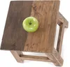 Fusshocker PALO | 27x26cm (HxB), rustikaler Holzhocker Produktbild-Vorschau 4