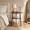 KOMFOTTEU Couchtisch rund, Ø39 cm Wohnzimmertisch klein mit Produktbild-Vorschau 8