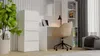 Commode étroite avec portes ATALLA - blanche Voir les images du produit 5