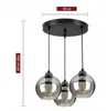 LUXOLAR Deckenleuchte 3 flammig, Led Deckenlampe Schwarz Produktbild-Vorschau 6