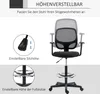 Kancelářská židle Vinsetto Mesh Ergonomická kancelářská Náhled obrázku produktu 3