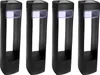 4er Set LED Solarleuchte Solar Lampe Kunststoff Schwarz Produktbild-Vorschau 1