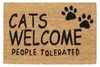 Zerbino Relaxdays in cocco, Cats Welcome, 40 x 60 cm, Anteprima dell’immagine prodotto 8