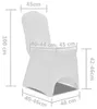 vidaXL Stretch Chair Cover 4 kusy Bílá Náhled obrázku produktu 7
