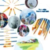 50 STÜCKE Nylonhaar Pinsel Set Künstler Pinsel Lot Mehrere Produktbild-Vorschau 7