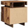 vidaXL Table de nuit avec lampes LED imitation vieux bois Voir les images du produit 6