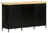 vidaXL Sideboard 140x38x76 cm Raues Mangoholz Produktbild-Vorschau 4