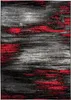 Tapiso Teppich MAYA Modern Schwarz Grau Rot Schlafzimmer Produktbild-Vorschau 2