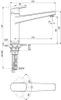 IDEAL STANDARD BD326AA Küchenarmatur Ceraplan m.h.Auslauf Produktbild-Vorschau 2