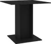 vidaXL Jedálenský stôl Black 80x80x75 cm Materiál dreva Náhľad obrázku produktu 1
