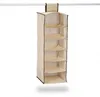 Relaxdays Hängeregal Kleiderschrank, 6 Fächer, Stoff, H x B Produktbild-Vorschau 10