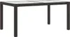 vidaXL Table de jardin 150x90x75 cm Verre trempé Poly rotin Voir les images du produit 9