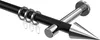 Interdeco Gardinenstange / Vorhangstange Schwarz / Chrom, Produktbild-Vorschau 1