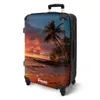 NoBoringSuitcases.com® Großer Koffer - Strand mit Palme bei Produktbild-Vorschau 2