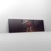 Bild auf Leinwand - Leinwandbild - 3 Teile - Ballerina Rot Produktbild-Vorschau 4